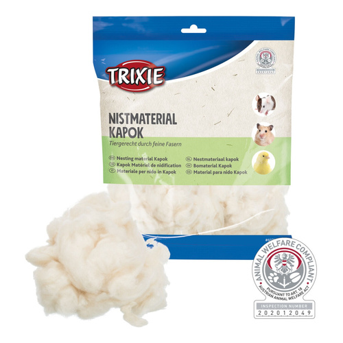 Trixie Szarpanka do gniazda kapok dla chomika 100g