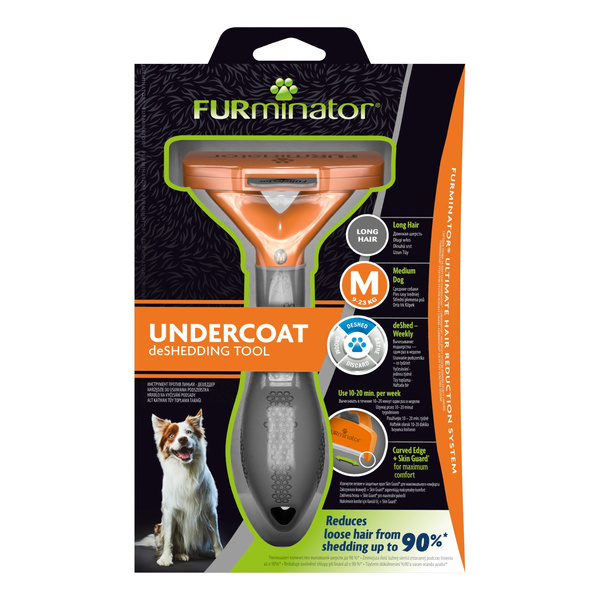 FURMINATOR Szczotka dla psów długowłosych - Medium