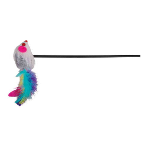 Trixie MYSZ z Piórami NA WĘDCE Wędka dla Kota 50cm