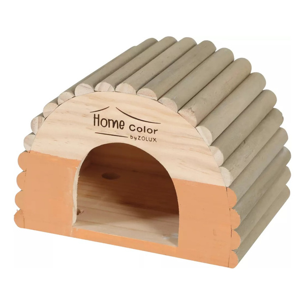 ZOLUX Domek drewniany dla gryzonia Home Color z bali S 150x210x150 mm