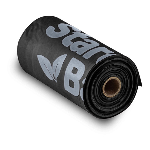 STARCHBAG Kompostowalne BIOworki na odchody 1 rolka x 15szt, kol. czarny