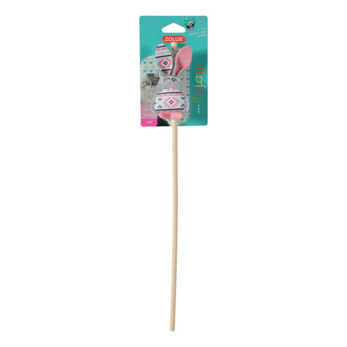 Zolux Zabawka dla kota wędka królik KALI kol. szary 40 cm