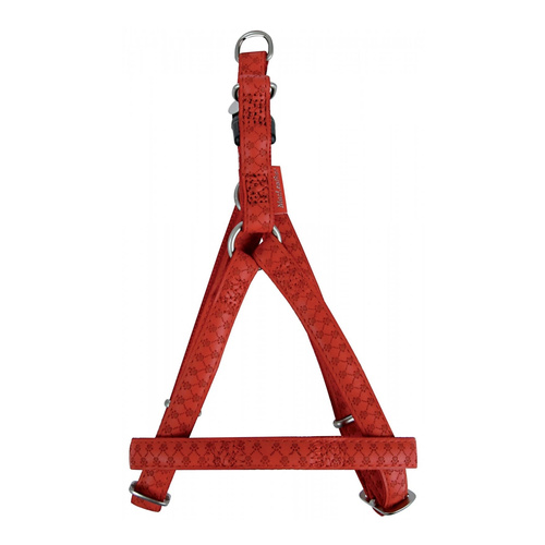 ZOLUX Szelki dla psa regulowane Mac Leather L 25mm - kol. czerwony