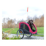 Trixie Przyczepa do roweru 60×57×80 cm czerwono/czarna