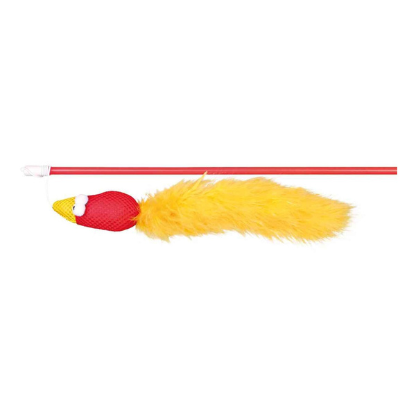 Trixie WĘDKA z ptaszkiem piórkami dla Kota 50cm