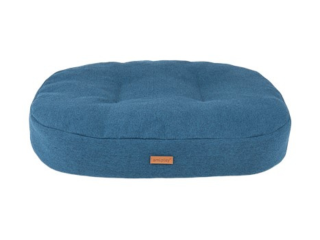 amiplay Materac owalny Montana L 78x65x10cm Niebieski