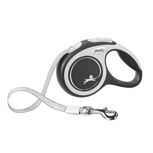 FLEXI Smycz automatyczna New Comfort XS taśma 3m/ 12kg czarny