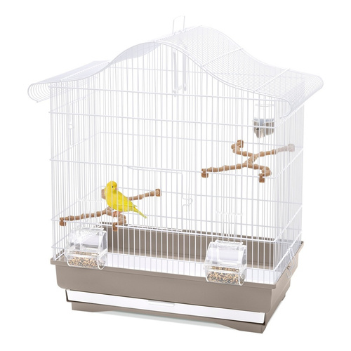 IMAC Serena Plus klatka dla ptaków biała/ciemno beżowa 40x635 cm