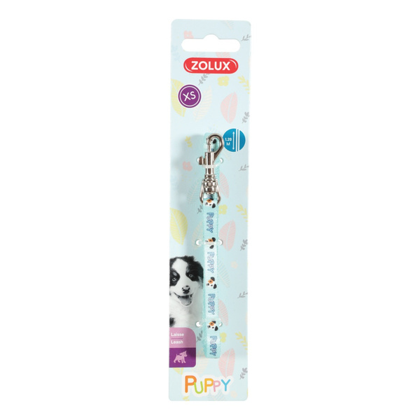 Zolux Smycz dla szczeniąt Puppy MASCOTTE 8 mm/1,20 m kol. niebieski