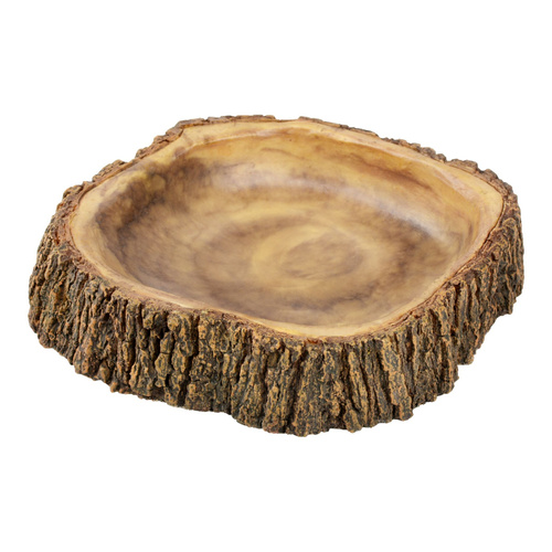 Terra Natura Dekoracja terrarystyczna miska do terrarium imitująca drewno 15cm