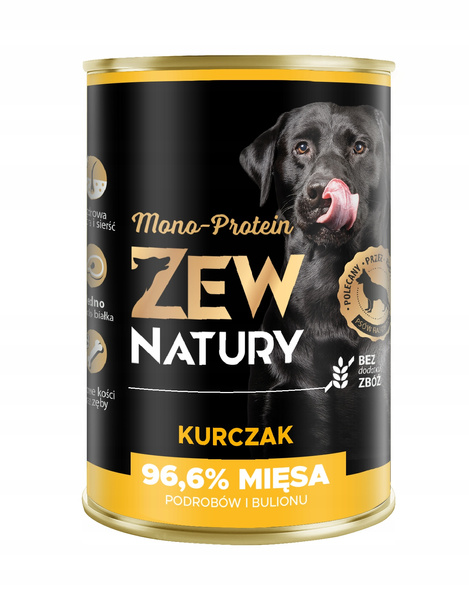Mokra Karma Dla Psa Kurczak Puszka 400gZew Natury MONO-PROTEIN