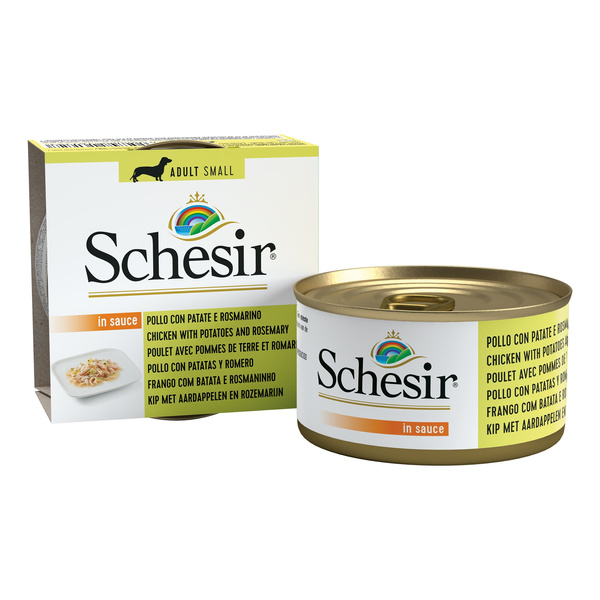 Schesir Karma mokra dla psa kurczak z ziemniakami i rozmarynem 85 g