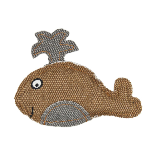 Barry King wieloryb z mocnego materiału brązowy  11 x 9 cm