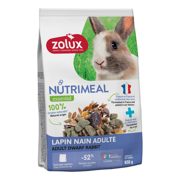ZOLUX Karma mieszanka dla królika miniaturki adult NUTRIMEAL 4 850g