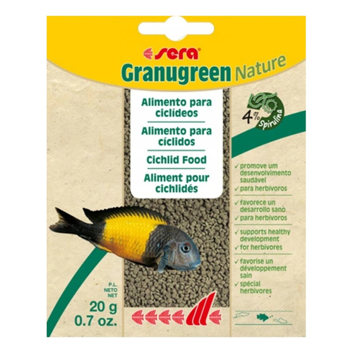 Sera Granugreen Nature -saszetka 20 g granulat- pokarm dla pielęgnic