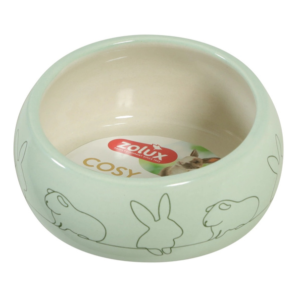 ZOLUX Miska ceramiczna dla gryzonia przeciw chlapaniu COSY 150ml zielona