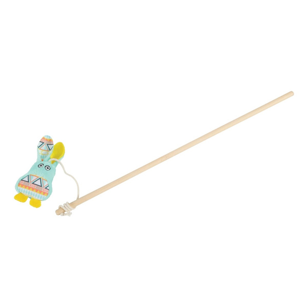 Zolux Zabawka dla kota wędka królik KALI kol. zielony 40 cm