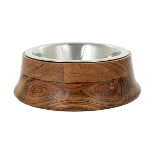 Barry King Miska, dla psa, stalowa, w oprawie drewnianej, 16cm, rozmiar M