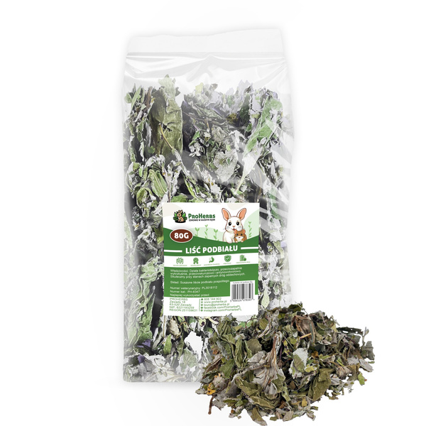 ProHerbs Liść podbiału 80g - drogi oddechowe, odporność, komfort i energia!