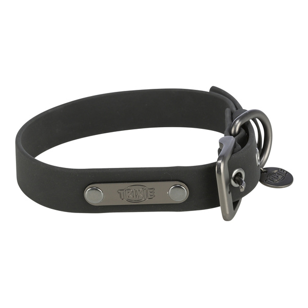 Trixie CityStyle, obroża, dla psa, czarna, PVC, M: 35-42 cm/20 mm