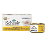 Schesir Karma mokra multipack dla psa kurczak z szynką w galarecie 4x85 g