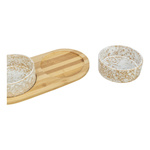 Trixie zestaw Miski ceramiczne dla psa na stojaku bambusowym 2x800ml