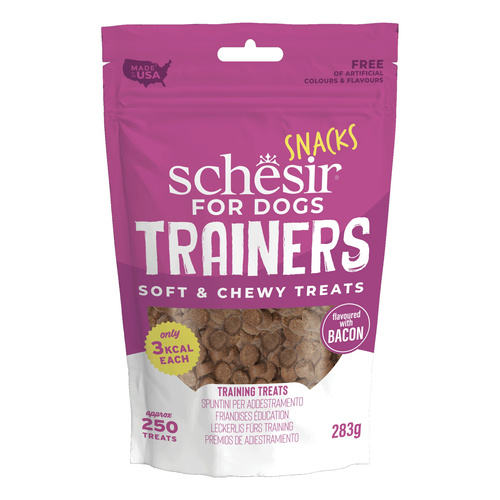 Schesir Trainers soft and chewy przysmak dla psów bekon 250 kawałków 283 g
