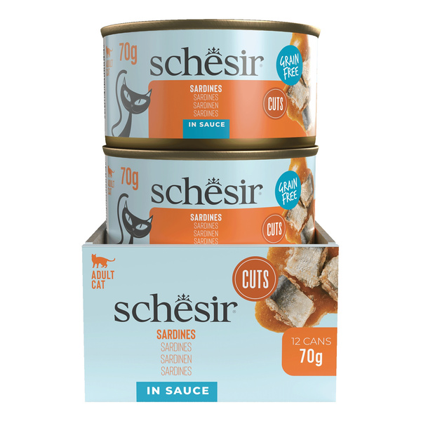 Schesir Cat Can Grill karma mokra dla kota sardynki w sosie 70g