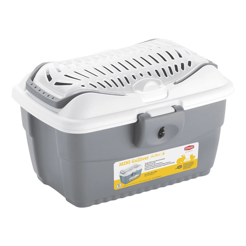 ZOLUX Transporter dla gryzonia i papugi MINI GULLIVER kol. szary