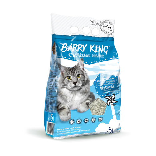 Barry King Żwirek bentonit dla kota naturalny 5L