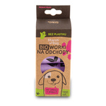 STARCHBAG Kompostowalne BIOworki na odchody 8 rolek x 15szt, kol. liliowy