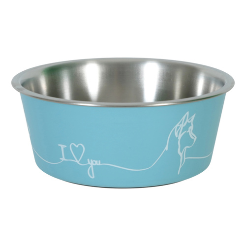 ZOLUX Miska antypoślizgowa dla psa LOVE kol. niebieski 400ML