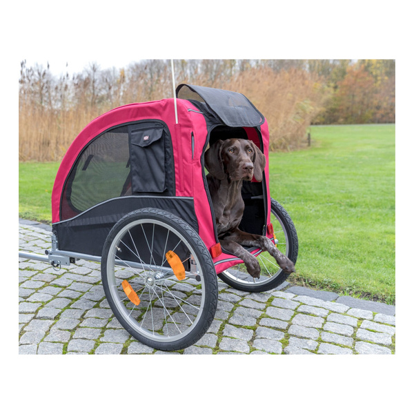 Trixie Przyczepa do roweru 60×57×80 cm czerwono/czarna