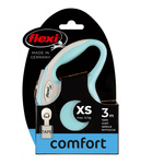 FLEXI Smycz automatyczna dla psa New Comfort XS taśma 3 m kol. błekit
