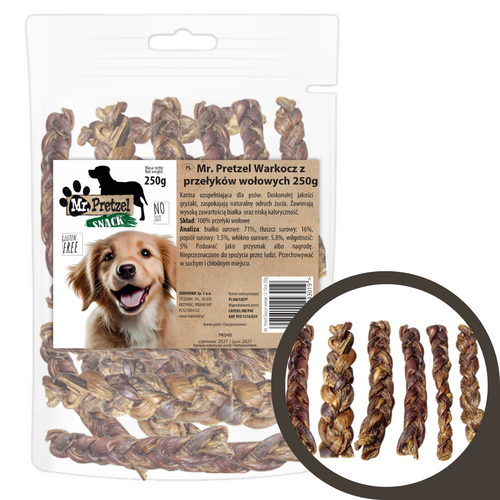 Mr. Pretzel Warkocz z przełyków wołowych 250g