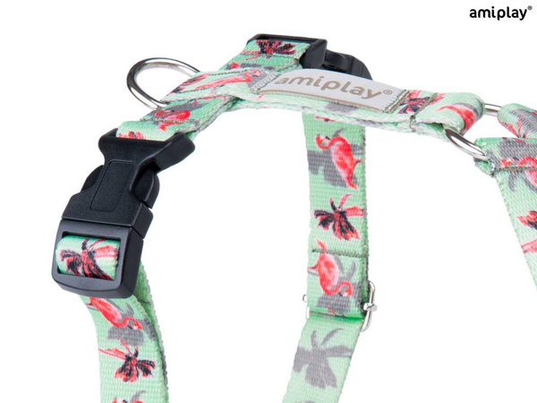 amiplay Szelki regulowane Guard BeHappy M Flamingo