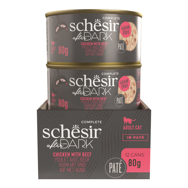 Schesir After Dark karma mokra dla kota pasztet z kurczaka z wołowiną 80 g