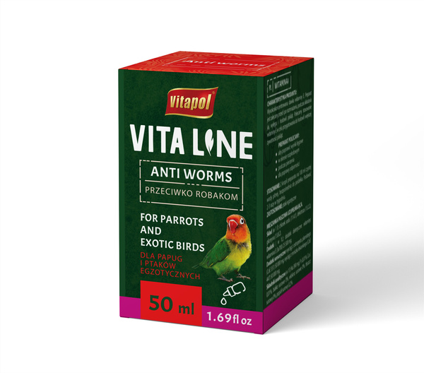 Vitapol Vitaline przeciwko robakom dla ptaków egzotycznych 50ml