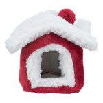 Trixie Xmas Domek świąteczny dla chomika myszki plusz 15x12x15cm