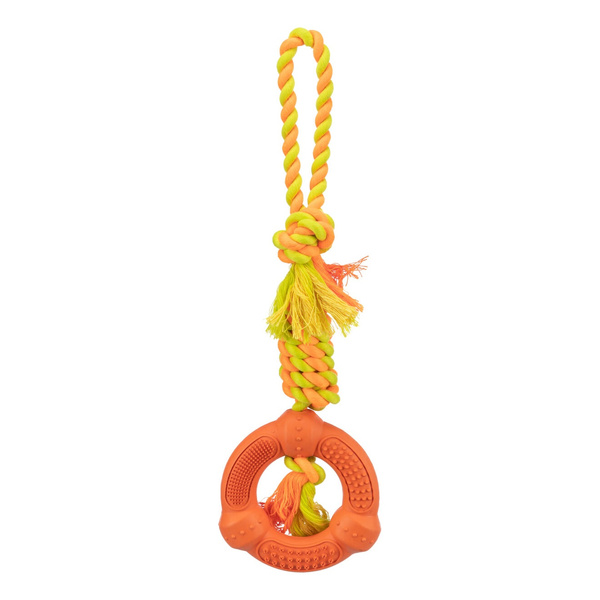 Trixie Sznur z Ringiem Denta Fun zabawka dla psa 12cm/41cm