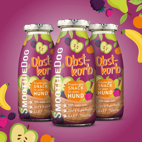 SmoothieDog Obstkorb - owocowe smoothie dla psa (250ml)