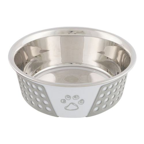 Trixie Miska metalowa dla psa kota szara 0,75L