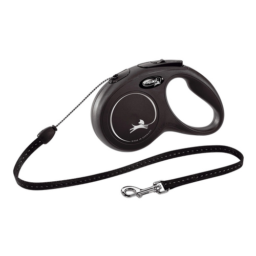 FLEXI Smycz automatyczna dla psa NEW CLASSIC linka S 5m czarna