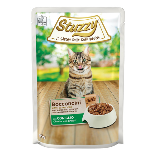 Stuzzy Bocconcini karma mokra dla kota królik w galarecie 85 g
