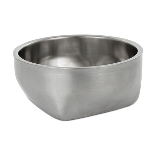 Barry King Miska podłużna, dla psa, stal nierdzewna,  z podwójnymi ściankami, 16cm