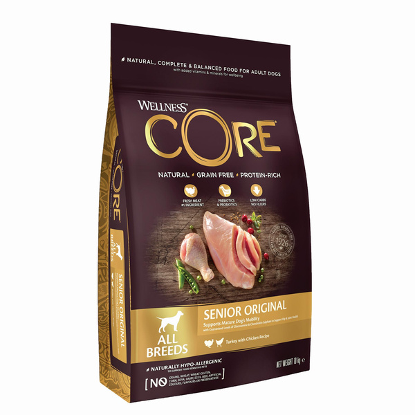 Wellness Core Senior Original karma sucha dla starszych psów indyk i kurczak 10kg