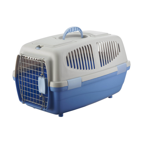 Barry King Transporter dla psa 55x35x32,5 szaro/niebieski