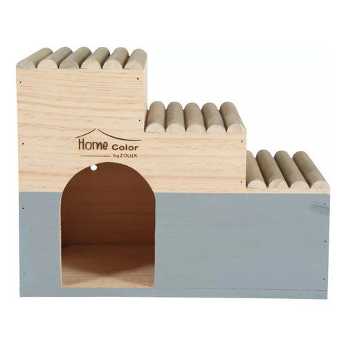 ZOLUX Domek drewniany dla gryzonia Home Color z bali L 235x300x180 mm