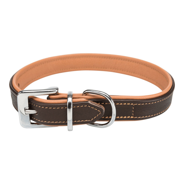 Trixie Obroża Active Comfort, M: 37-44 cm/25 mm, brązowa/jasnobrązowa