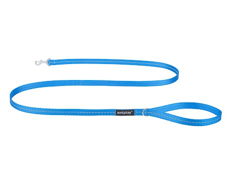 amiplay Smycz Reflective M 150x1,5cm Niebieski